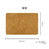 set de table rectangulaire jaune gingembre