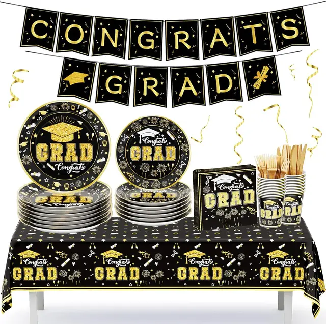 2024 Graduation Party Decorations Class of Congrats Grad Honeycomb Centerpieces Congratulate Graduation Table Toppers