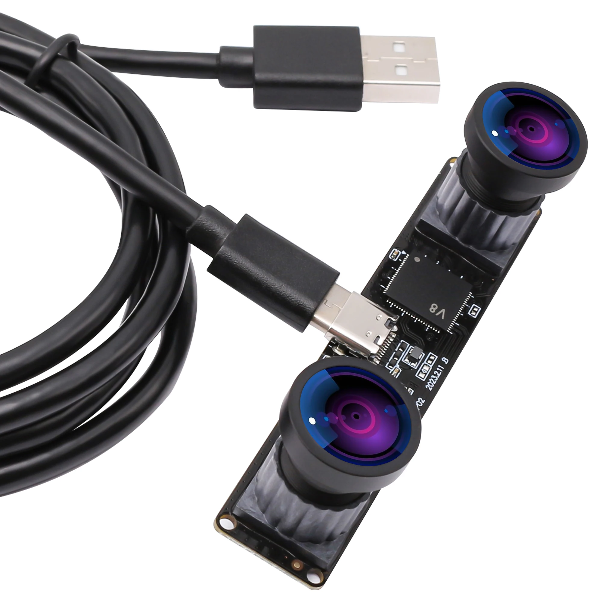 ELP 4MP Dual Lens Synchronization USB Camera - 1080P 60fps