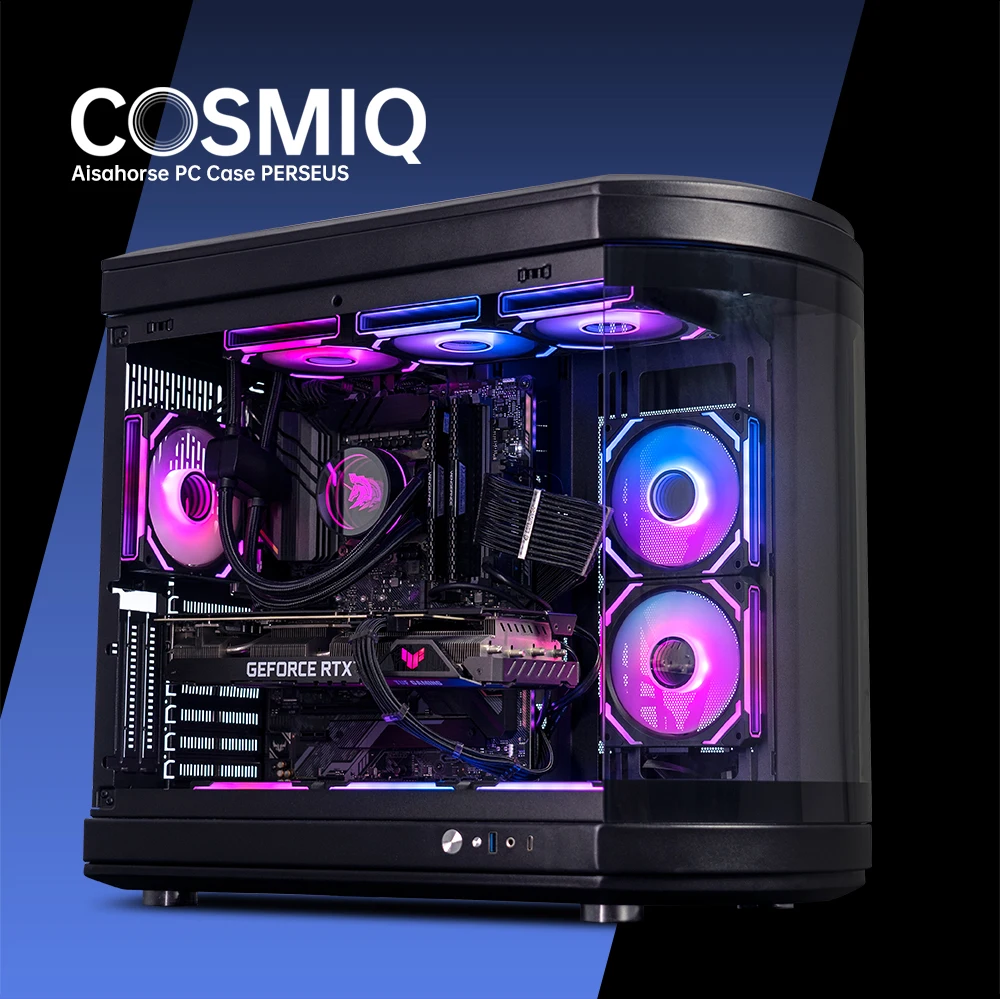 Ventilateur PC AsiaHorse COSMIQ 120mm ARGB - Daisy Chain, 2000RPM, Contrôleur RGB, Blanc