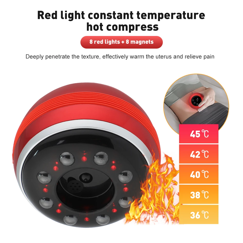 Home Infrared Heating Hot Compress Negative Pressure Gua Sha Device Electric Cellulite Cupping Massager
