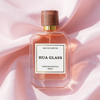 Perfume Packaging 50ML 100ML Perfume Empty Bottles Clear Glass Bottle Fragrance Perfume Bottles 100ML with Stone Lids