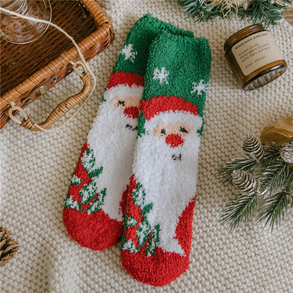 Wholesale Make Your Logo Your Own Design Bulk Warm Christmas Socks ...