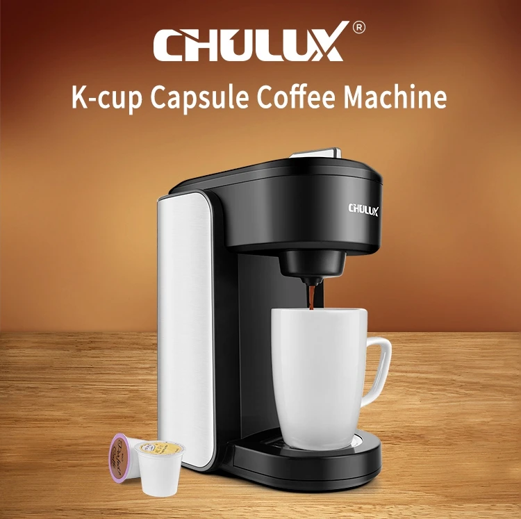 CHULUX Coffee Maker Machine,Single Cup Pod Coffee Brewer with
