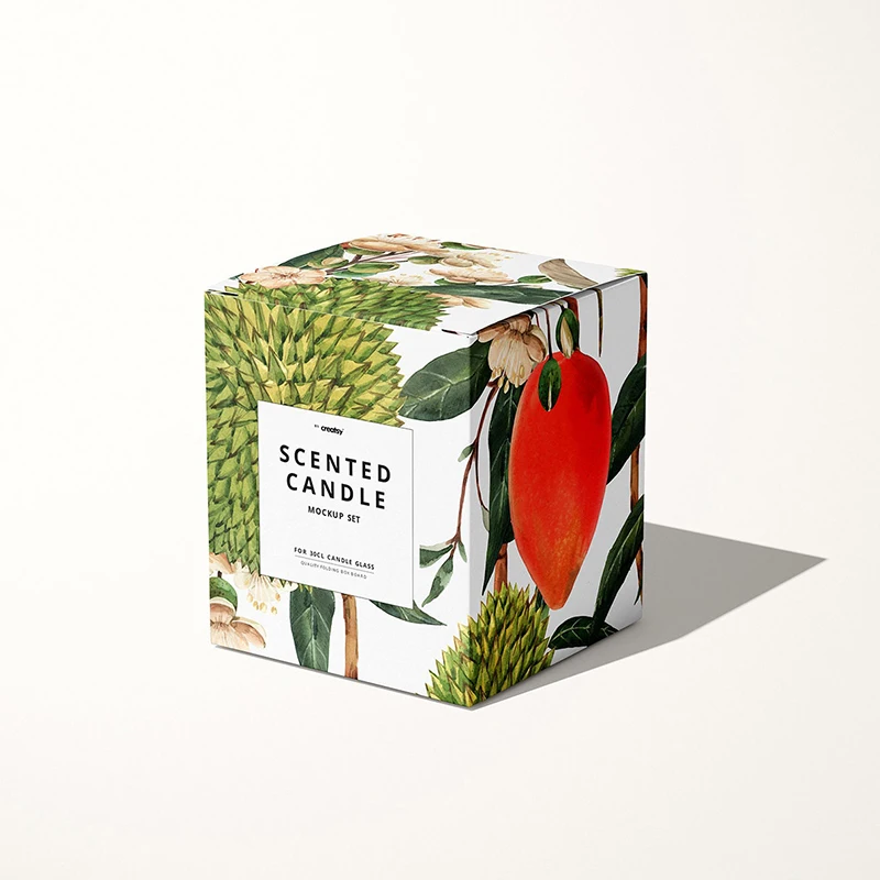 100Pcs Moq Fancy Custom Candle Boxes Candle Boxes Custom Luxury 10Oz Candle Jars With Customized Box