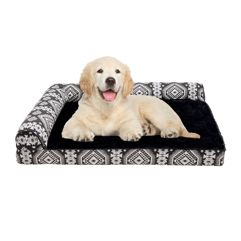 2024 dog products oem hundebett warm waterproof inner liner small waterproof memory foam orthopedic cat dog couch pet sofa bed