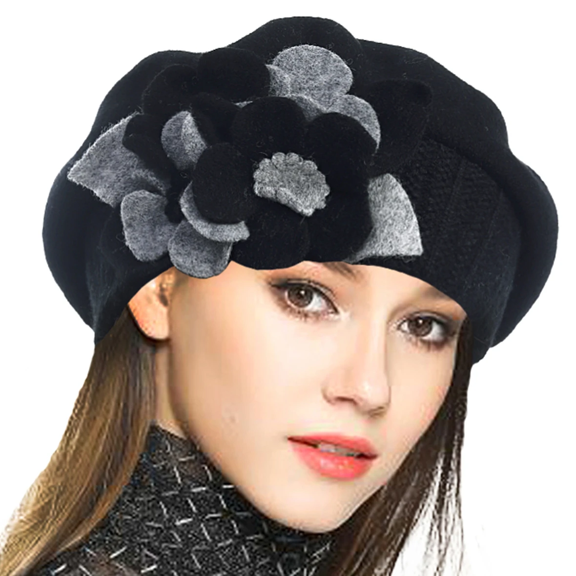 thumbnail image 2 of Women Bling Sequins Glitter Classic French Beret Tanzania 2 of 13
