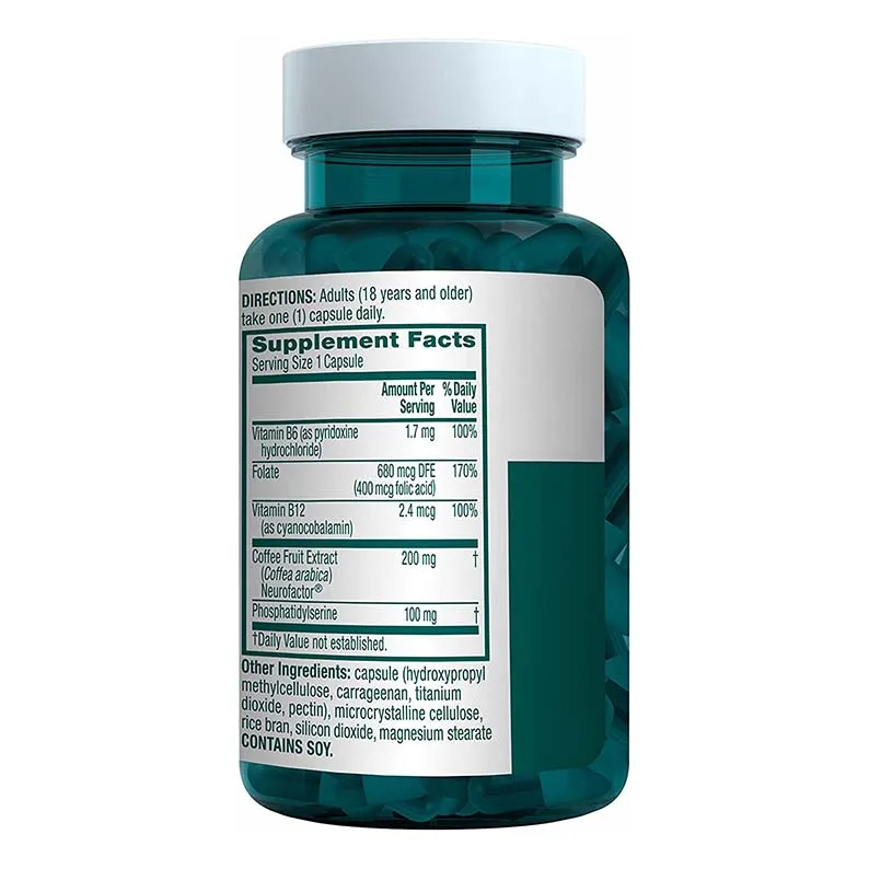 Food Supplement Vegan Phosphatidylserine Brain Capsules Supplements