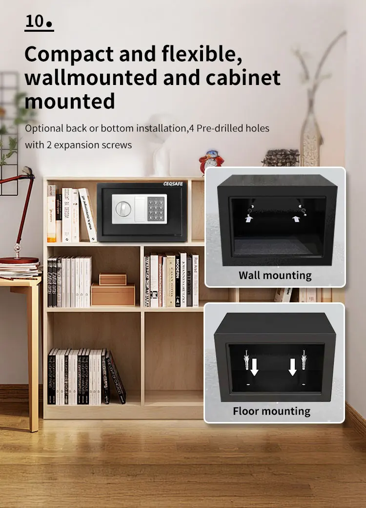 CEQSAFE 2025 American Mechanical High Quality Mini Security Safe Deposit Box details