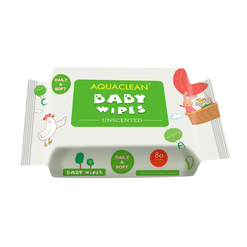 21 Years Factory Fragrance Free Newborn Water Wet Wipe Spunlace Natural Biodegradable Baby Wipes for Daily Cleansing