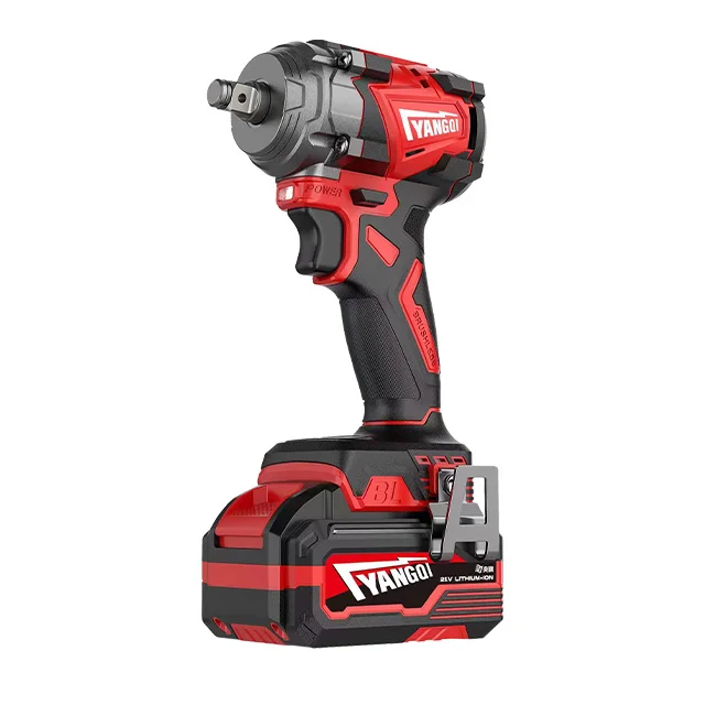 YQ-350-10 4.0Ah Cordless Impact Wrench-Adjustable Torque 350N.m Cordless Tools Brushless Motor Impact Wrench