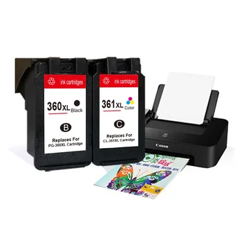 Hicor BC 360 BC 361 XL Premium Color Ink Cartridge for Canon
