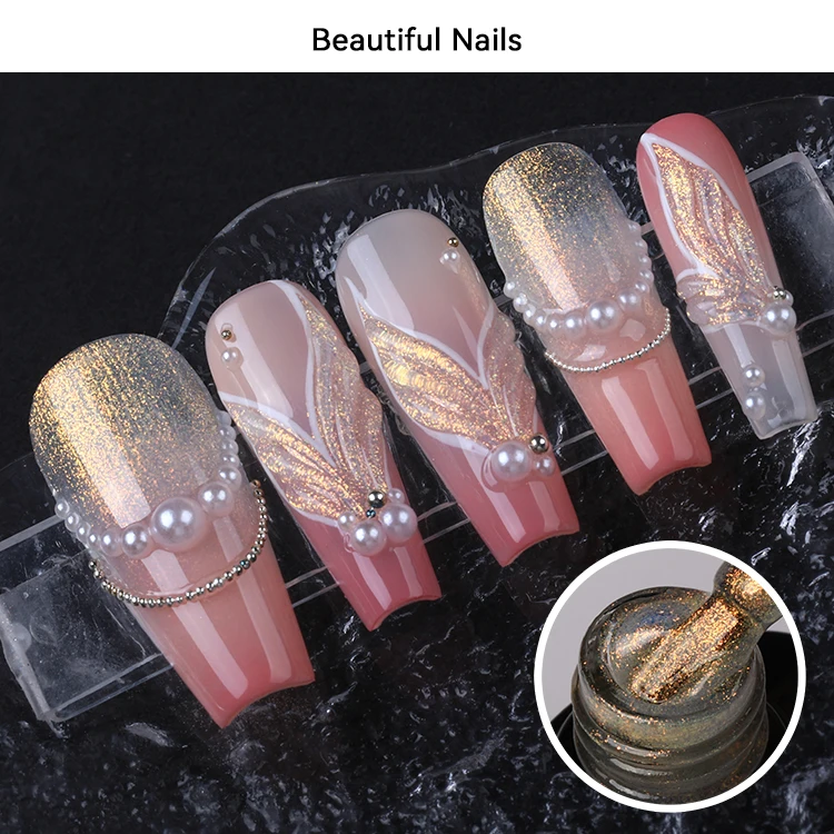 Fashion Gel Nail Polish Set 6 PCS 10ml Shimmer Glitter Soak Off Gel Varnish UV Gel Nail Polish Kit manufacture