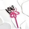 LOVE flowers rose black