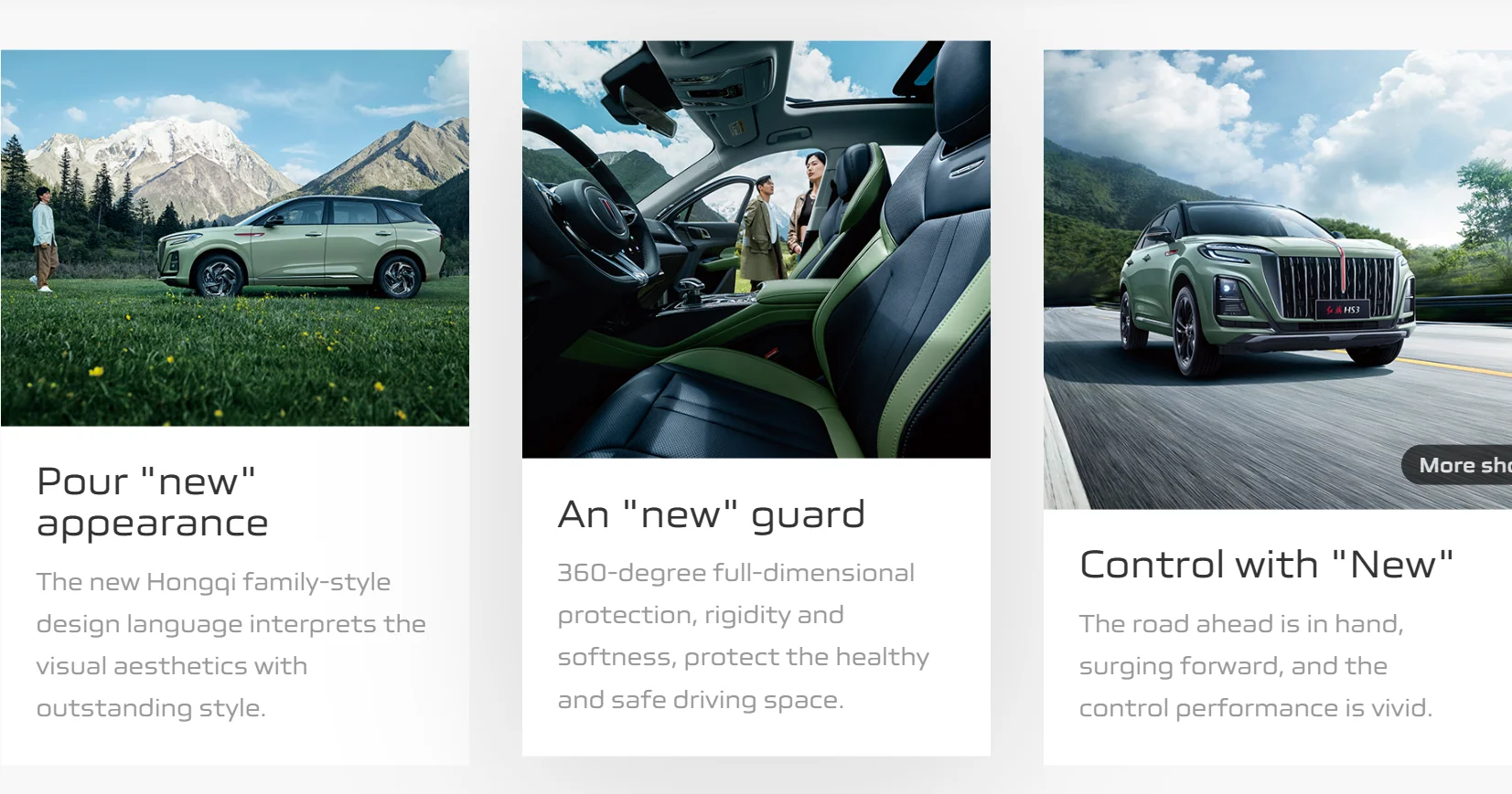 In Stock Hongqi Hs3 2023 Hongqi Car Red Flag Car New Led Camera