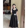 Black with white collar