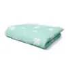 Mint green paw print-breathable waterproof
