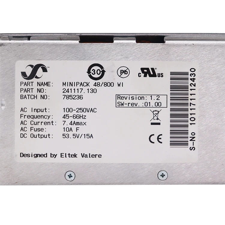 Eltek整流器模块eltek Minipack 48/800 Wi (零件号241117.130) Buy 开关模式电源,整流模块,埃尔