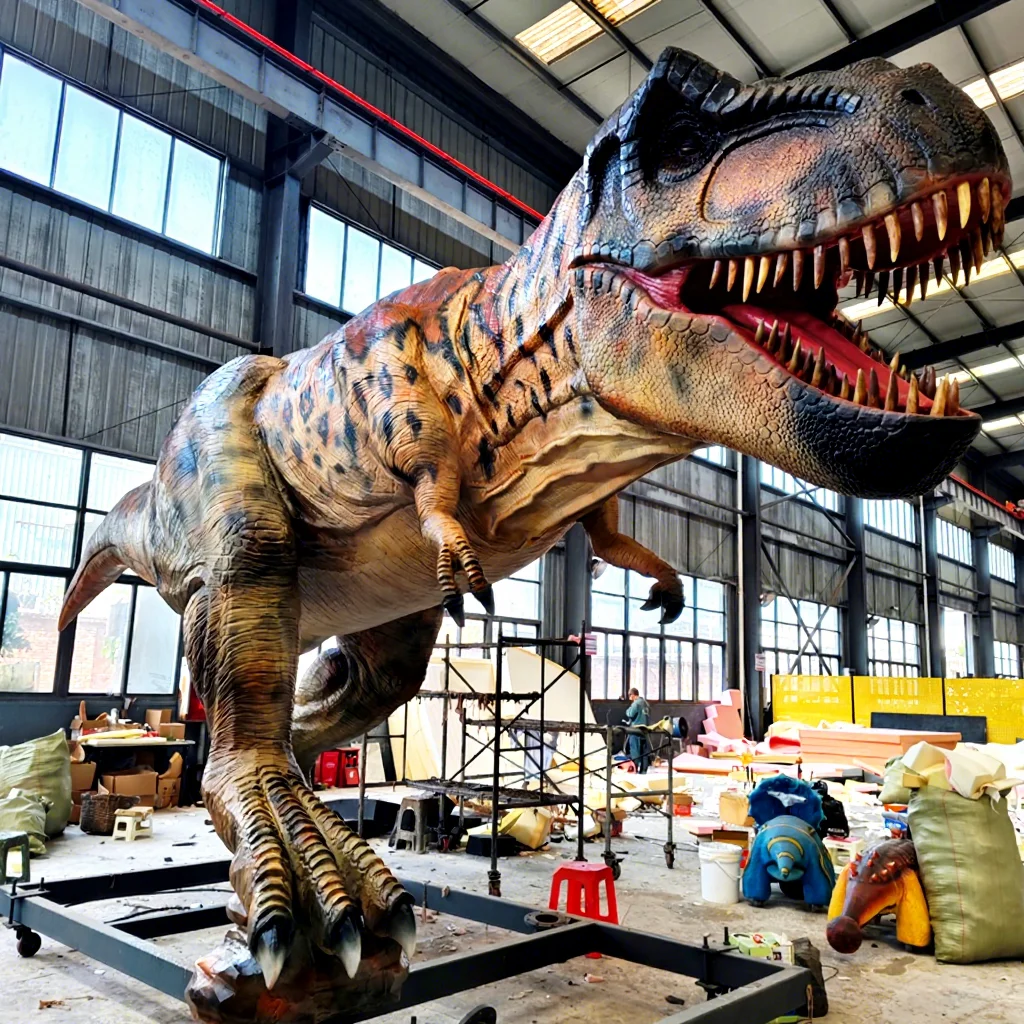 Levensgrote Echte Animatronische Dinosauurs Reusachtige Trex Volledige Soft T-rex met Sensor voor Dino Thema Park Jurassic World Display