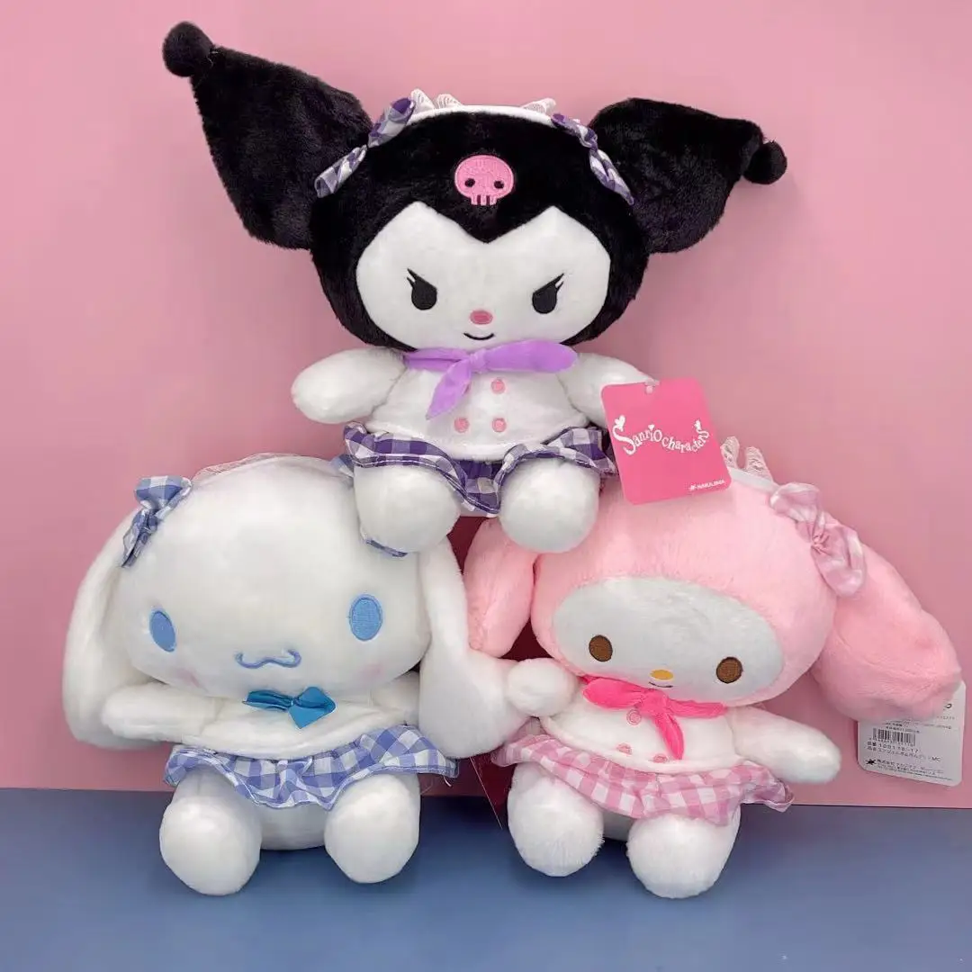 Novo Kawaii Anime Cartoon Bonito 20Cm Kuromi de Pelúcia Boneca