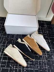 Luxury Genuine Leather Winter Shoes Wholesale Price Warm Fluff Lining Sports Casual