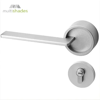 Modern Designer Door Handle Lock Set High Quality Zinc Interior for Bathroom Use Made China Villas MULTISHADES MS-W30 5-Year