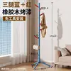 Elegant blue and red rubberwood triangular support style
