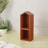 Estantería de almacenamiento tipo habitación, de tamaño mediano y doble compartimento, estilo clásico.