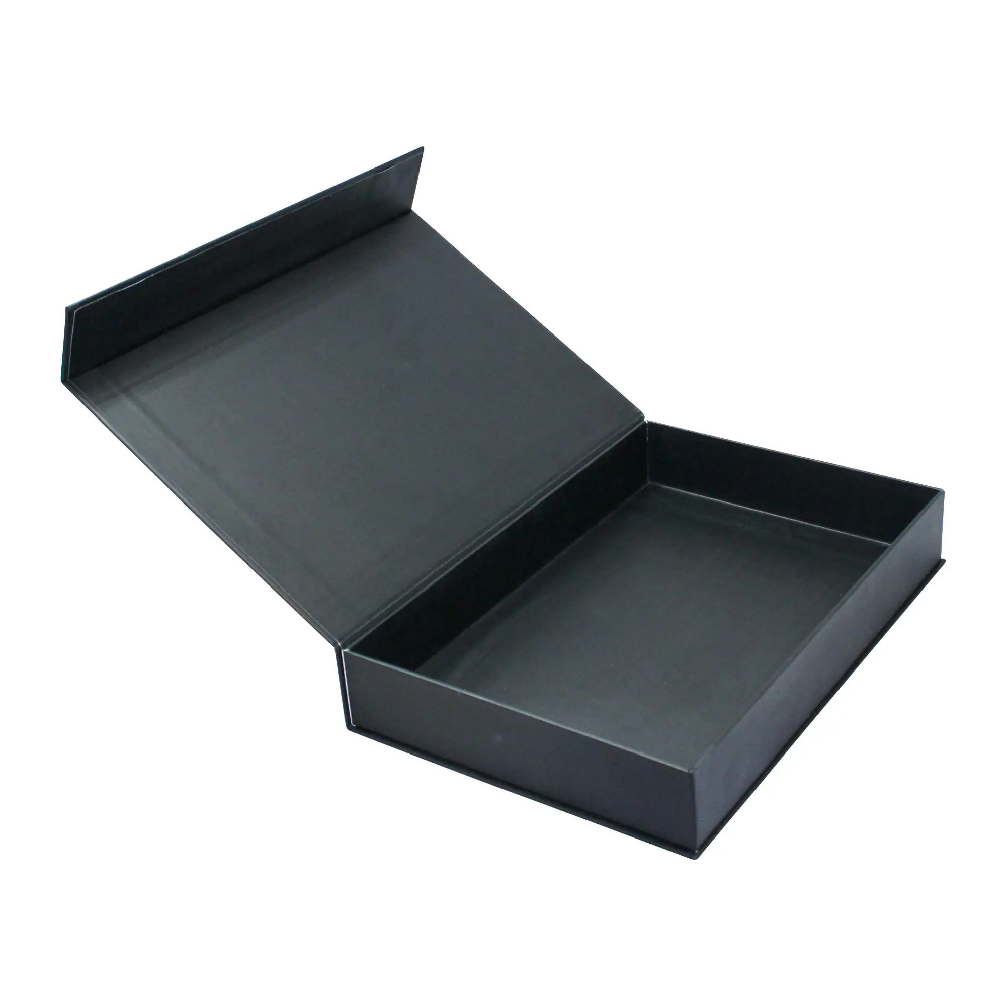 Custom Mini Order Black Cardboard Book Magnet Box Key Luxury Packaging With Foam