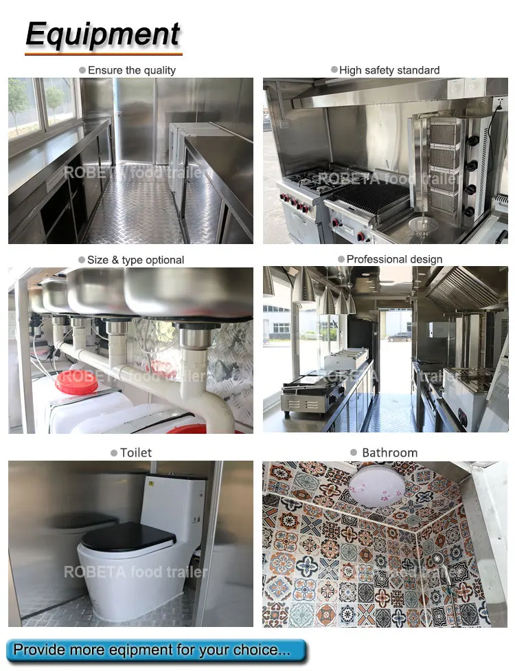 Affordable 4m Fully Equipped Food Truck Usa Customized Food Trailer