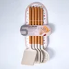 Utensilios de cocina de silicona-blanco