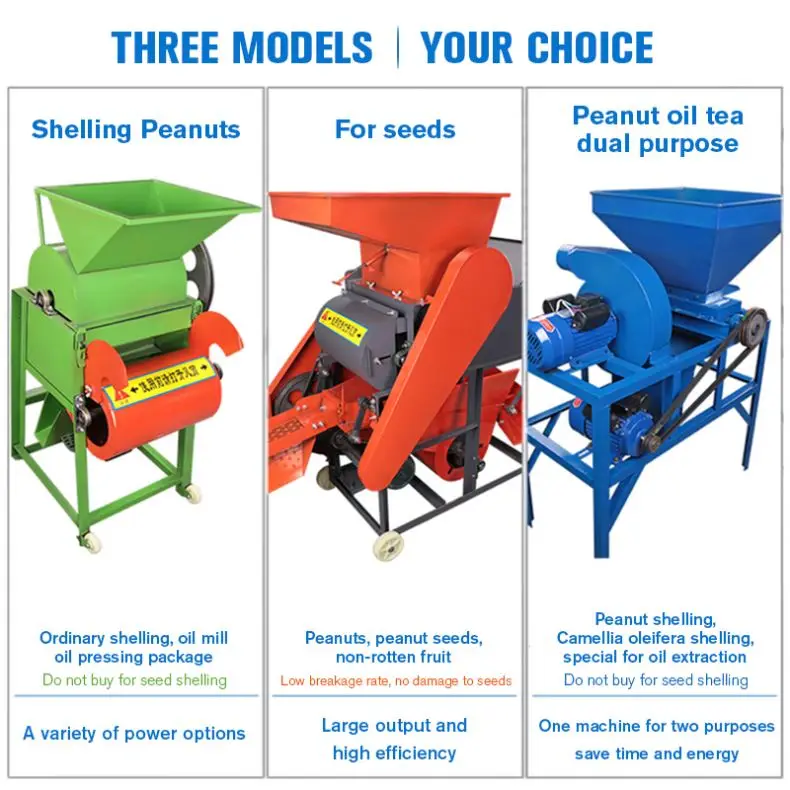 Industrial Automatic Manual Dry Peanut Sheller and Soya Beans Huller Corn Sheller Machine