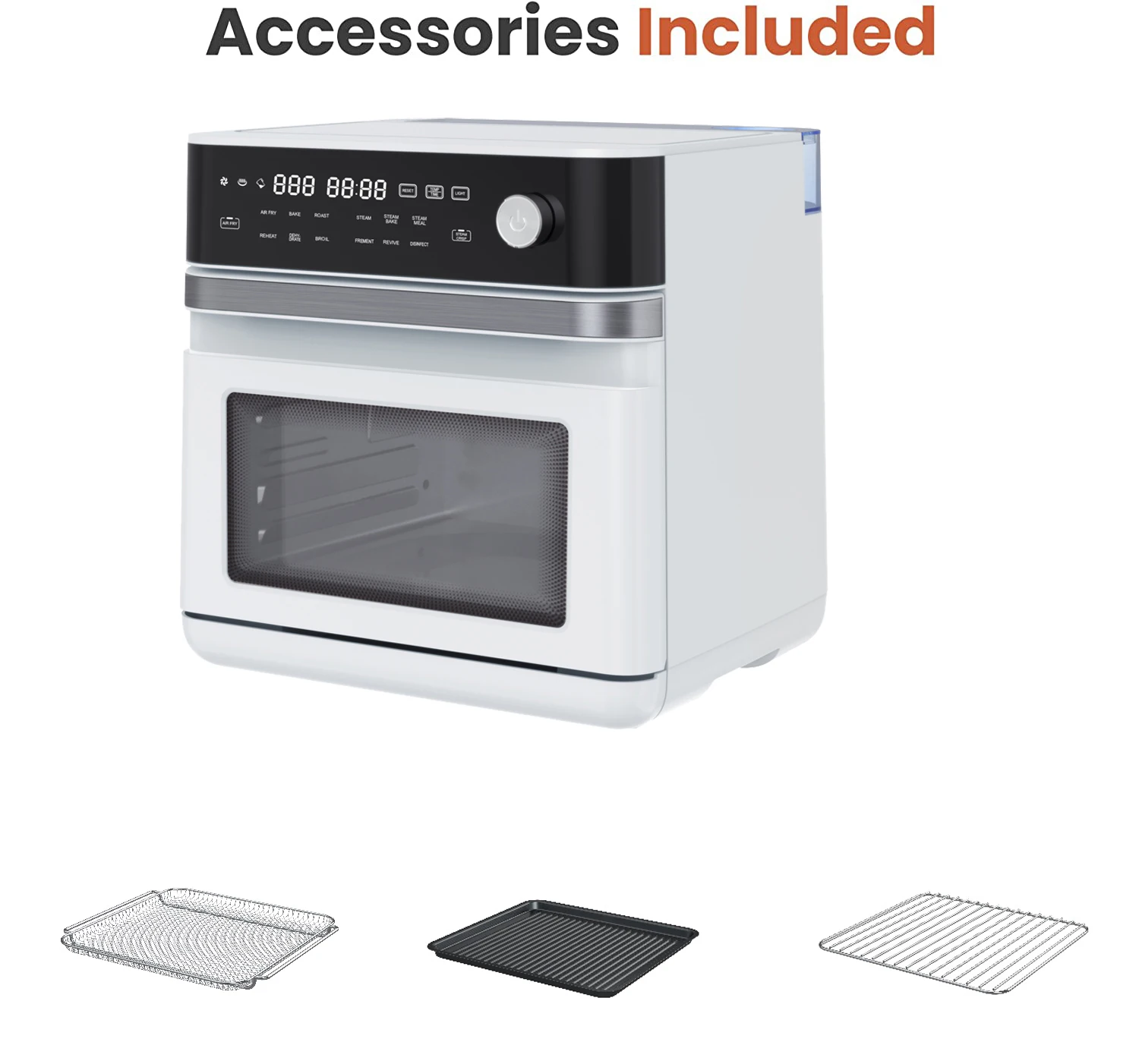 2022 Convection Steam Combi Oven Air Fryer Food Dehydrator New Design