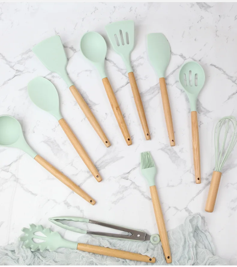 Индукционная домашняя кухонная утварь 11 розовых силиконовых наборов для приготовления макаронных изделий