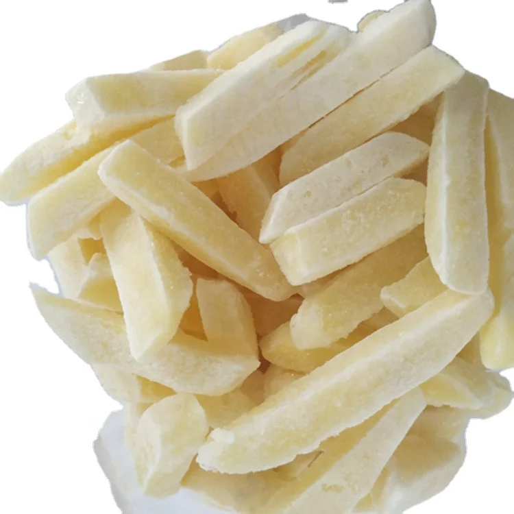 Frozen French Fries IQF Potato French Bulk Style Chip 10 10 mm Frozen Potato Chips Semi-finished Prefrying Potato Chips For Sale