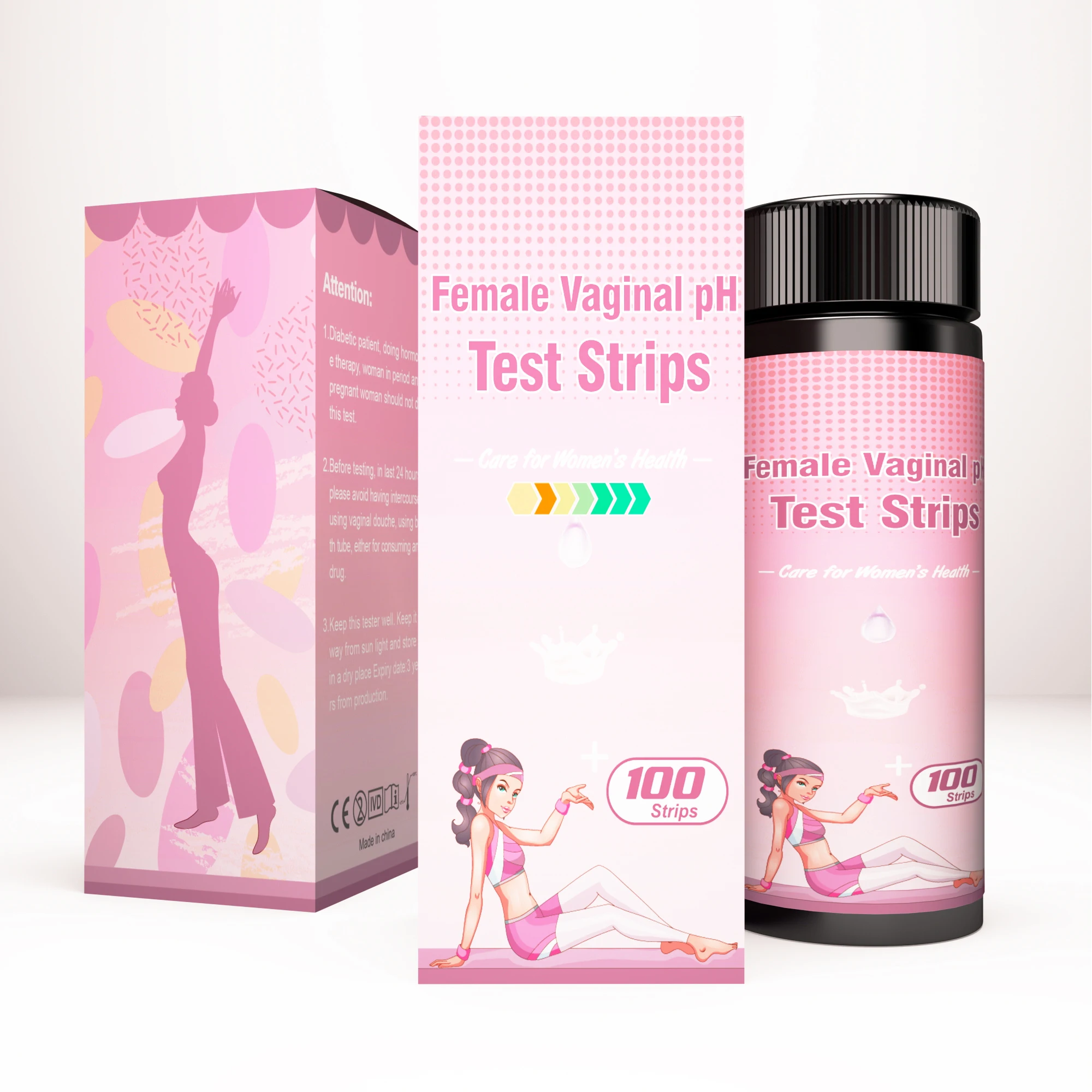 Feminine PH Test Strips - Yeast Infection Treatment for Women