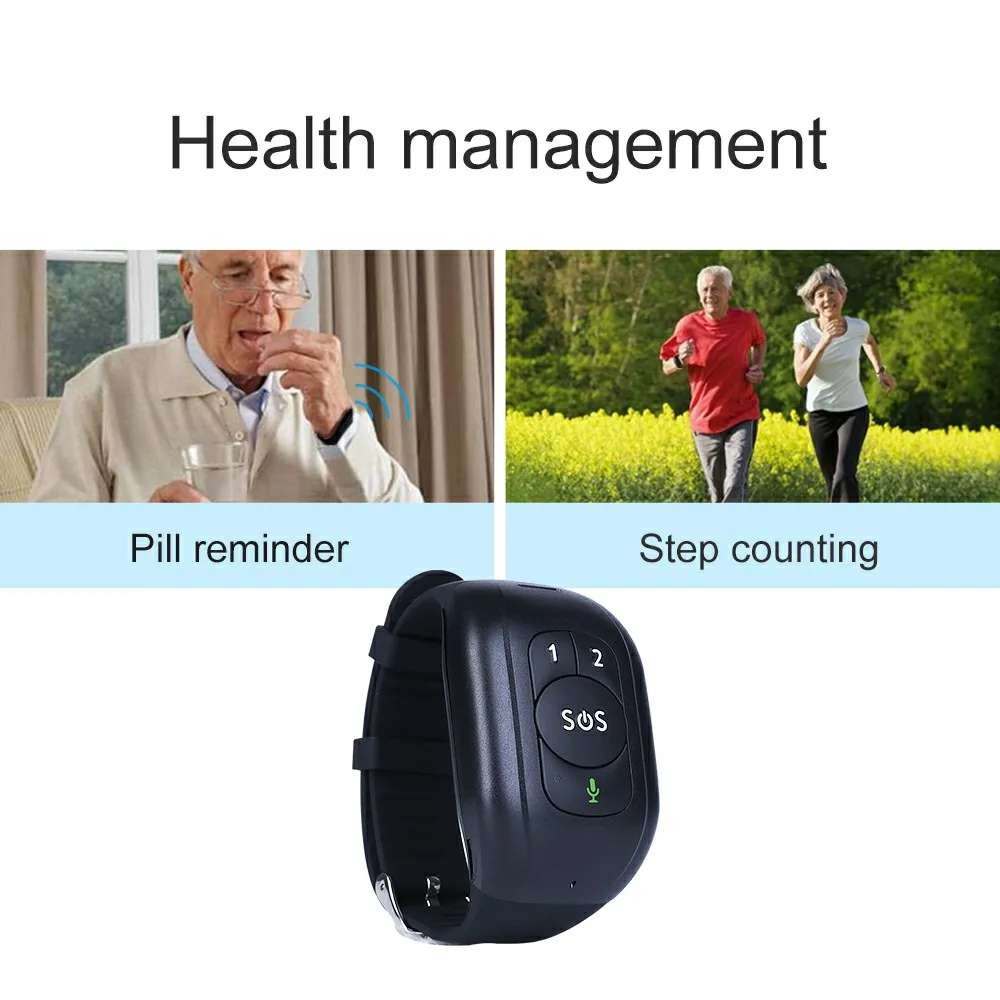 Elderly GPS Tracker V48 with SOS Button APP Control