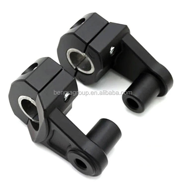2x 28mm Motorcycle HandleBar Handle Fat Bar Mount Clamps Riser high quality 