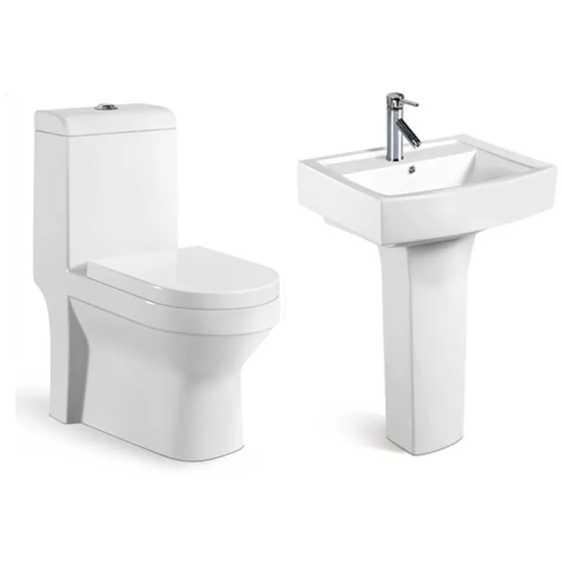 Sanitary Ware Ceramic Washdown Toilet Set Bowl Bathroom Wc Basin
