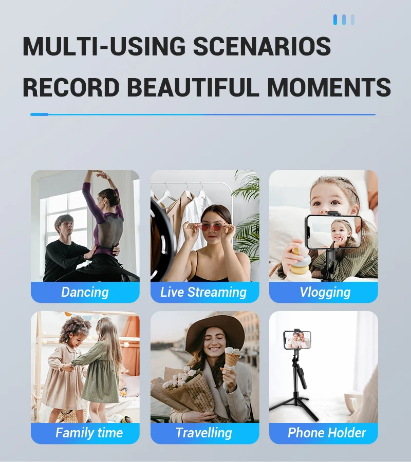Flexible K28 Selfie Stick Extendable Handheld Cellphone Tripod Stand for Professional Mobile Phone Live Stream