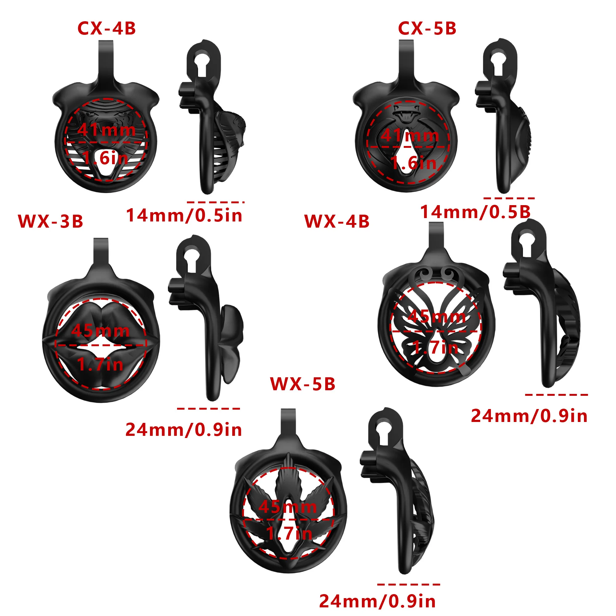 Wearable Mini Cute Small Short Male Chastity Belt Wearable Plastic Chastity Cage Penis Lock Sex Games Toys for Men