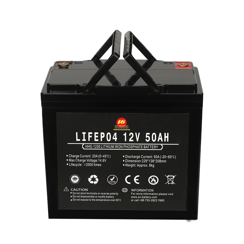 Lithium Ion Battery 12v 50ah Lithium Iron Phosphate Battery Deep Cycle Lifepo4 12v 50ah Lifepo4 Battery