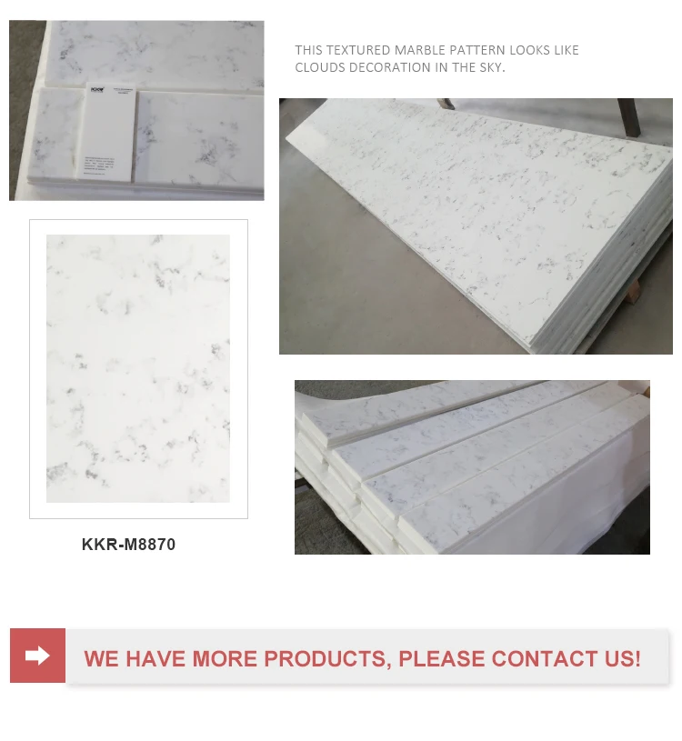 Kkr Hot Selling Quality Artificial Stone 630mm Thickness Acrylic Solid Surface Slab Marble