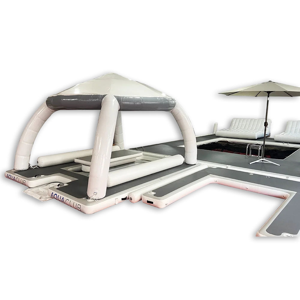 Inflatable Platform Tent Floating Island Jet Ski Dock Floats Leisure Swim Pool Boat Dock for Yacht