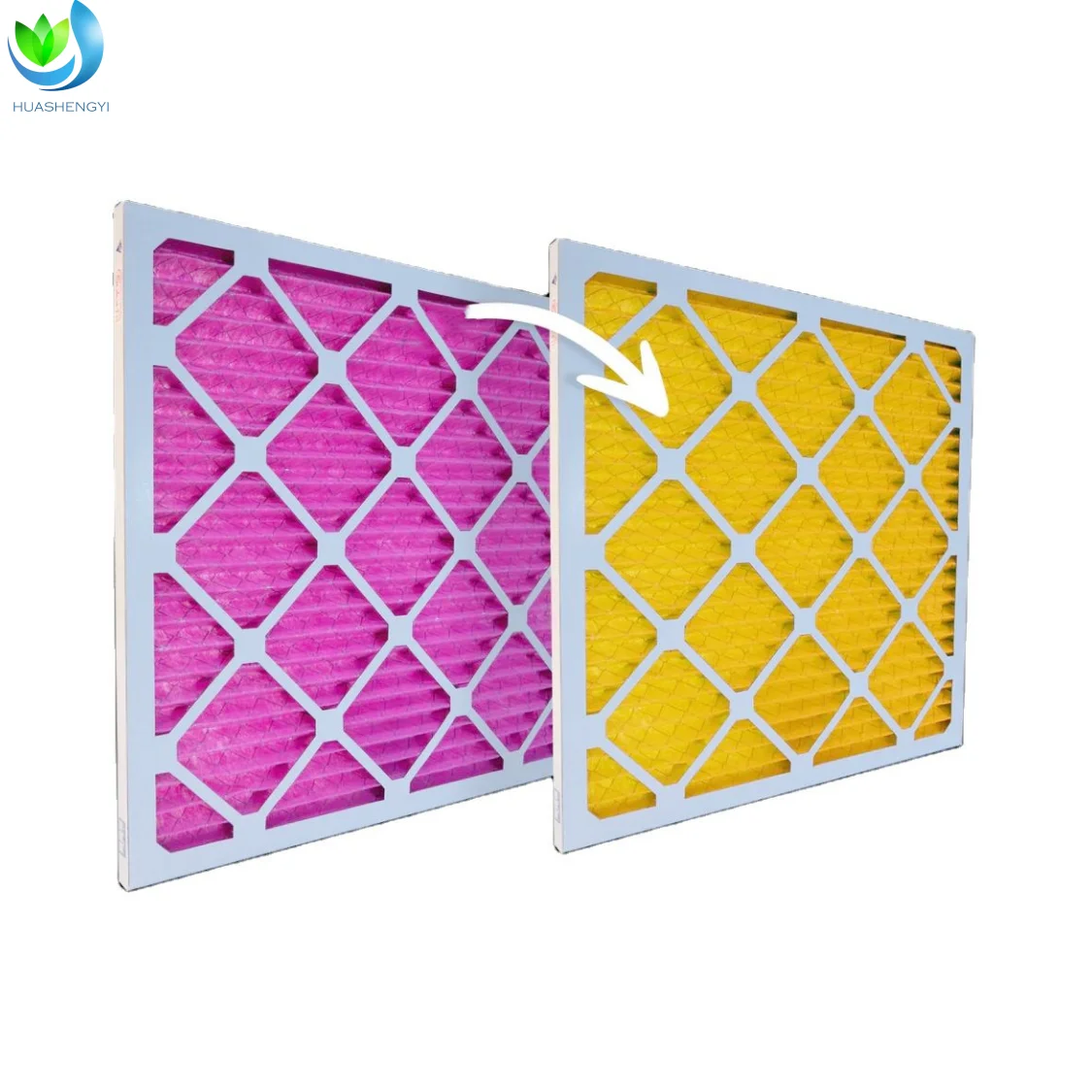 Walson Home Use OEM  Primary HVAC AC Paper Frame Filter G4 Folded Filter Panel Box-type Central Air Conditioning Purification
