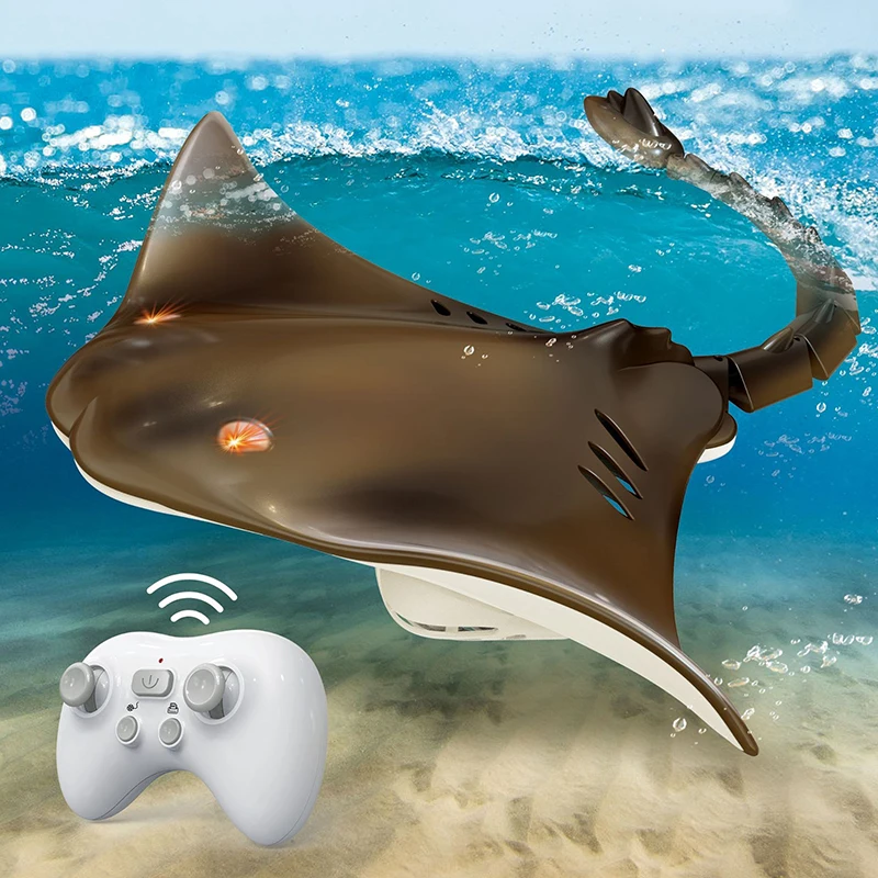 Remote Control Inflatable Fish 2.4G Remote Control Devil Fish Toy - High Simulation Gift