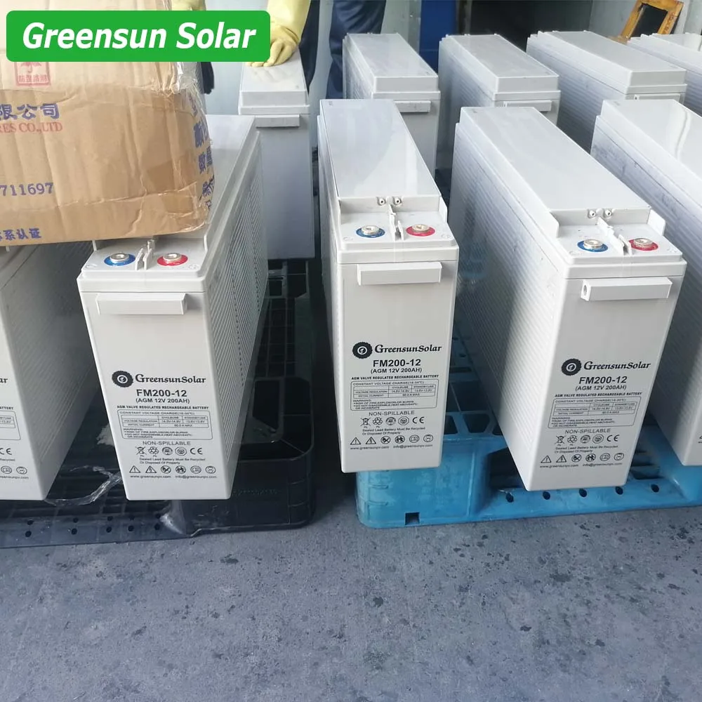 Front Terminal Slim 12v 100ah 105ah 110ah 120ah Battery Lead Acid Gel Battery Telecom Solar System Agm Battery 5kw 10kw 15kw