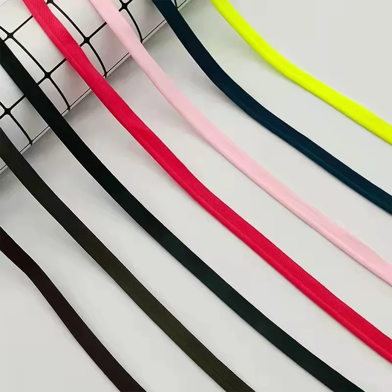 Polyester Piping Cord for Garment Edge Decoration Woven Piping Tape Webbing for Sewing Pillows