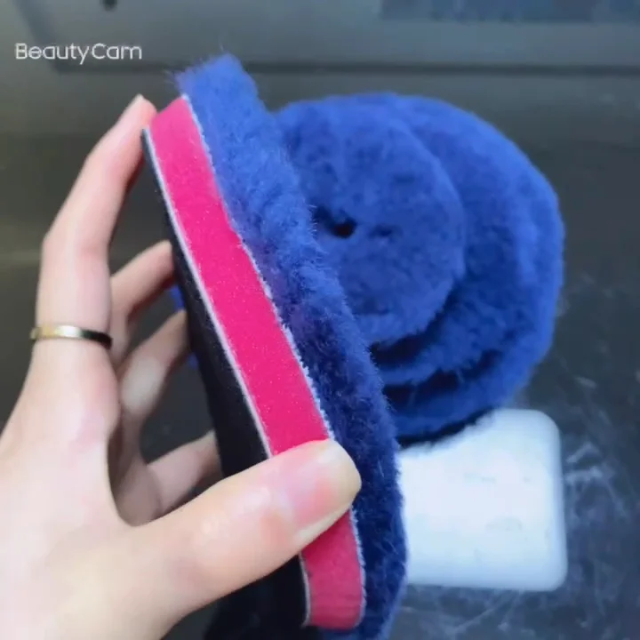SGCB 2-Pack 5 Inch Coarse Wool Polishing Pads - Heavy Cut Blue Wool Buffing Pads For Car Polisher, Hook & Loop - View #9