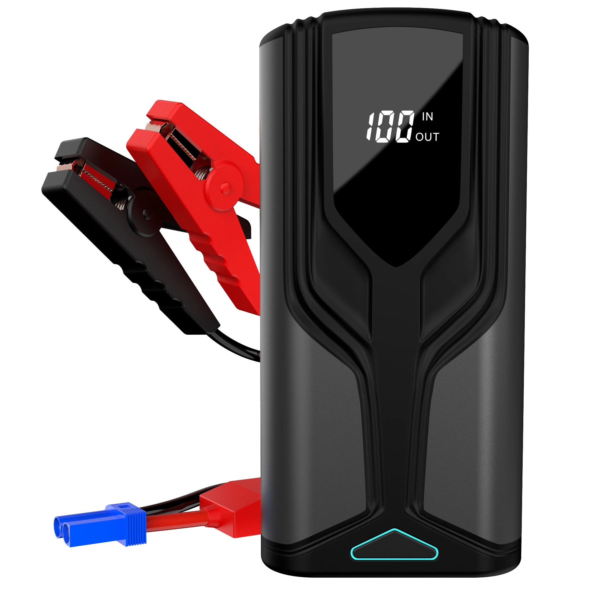 High Performance 12V Car Jump Starter Power Pack Digital Display SOS Light Power Bank for Motorcycle Truck Cold Weather Quick